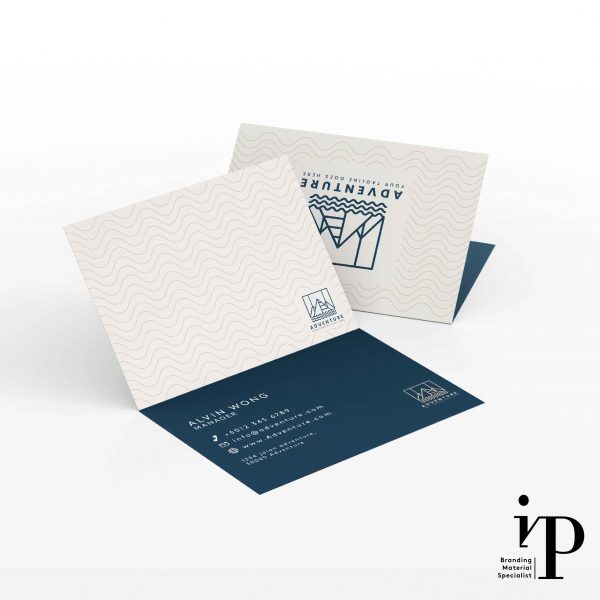 business card (folded card)
